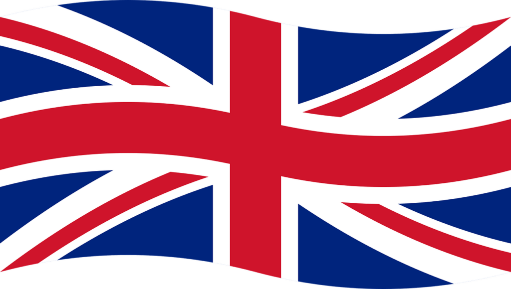 england, flag, british flag, english, great britain, waving