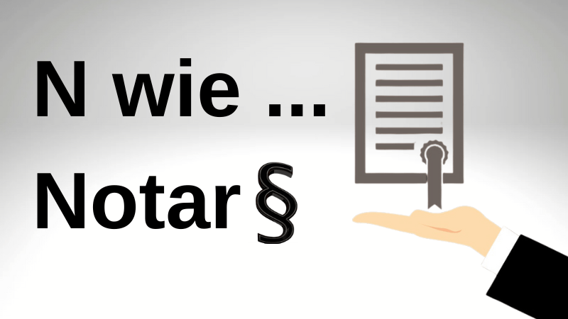 Beruf mit N - Notar